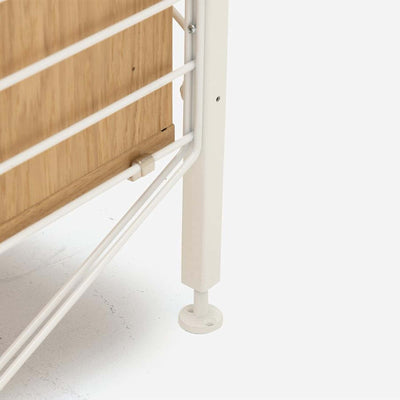 String Freestanding Shelf Cabinet, 80cm Wide, Oak/White