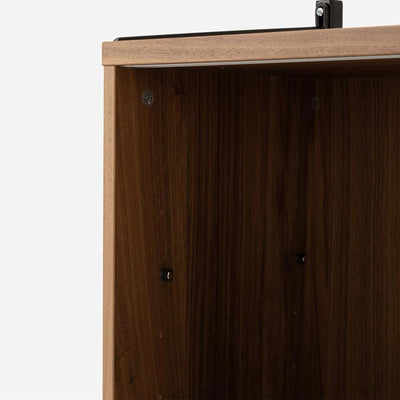 String Freestanding Shelf Cabinet, 240cm Wide, Walnut/Black