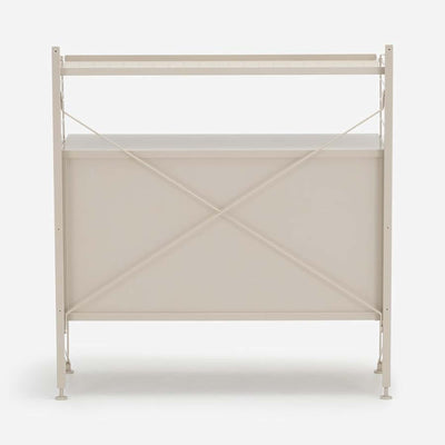 String Freestanding Shelf Cabinet, 80cm Wide, Beige/Beige