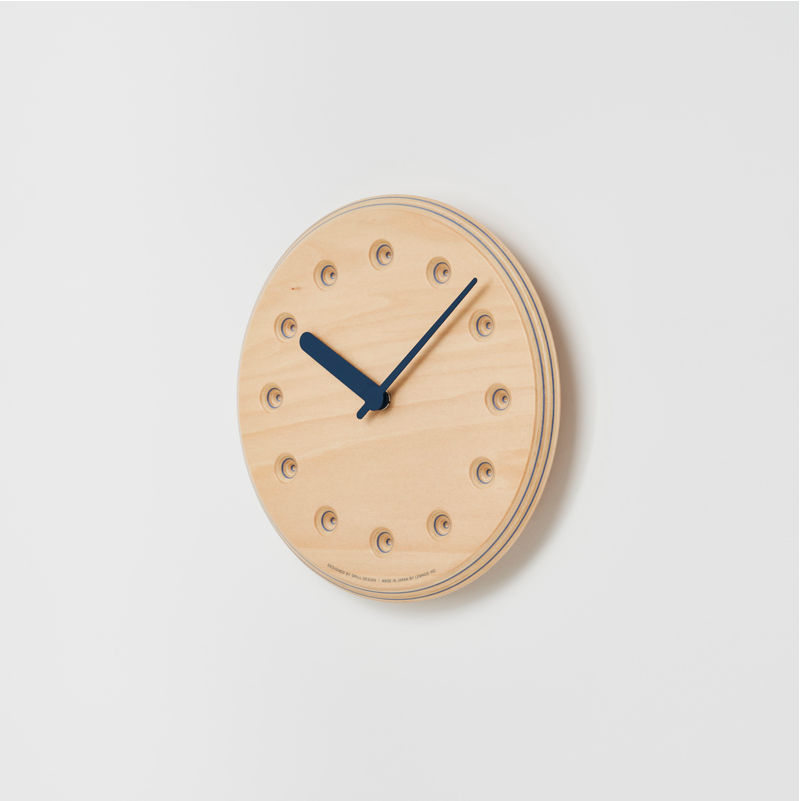 Lemnos Paper-Wood (Dot) clock