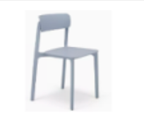 UTT LAYC Dining Chair w/arched backrest (F GreyBlue)