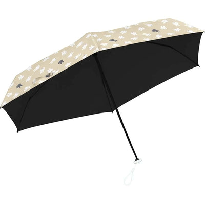 Miffy 100%UV Protection folding umbrella, face dot/beige