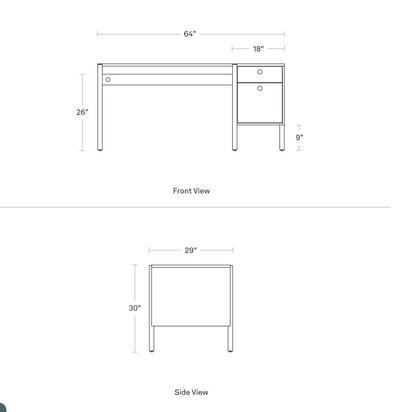 Blu Dot Cursive Desk