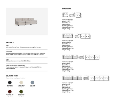 Hay Amanta 2-seater sofa