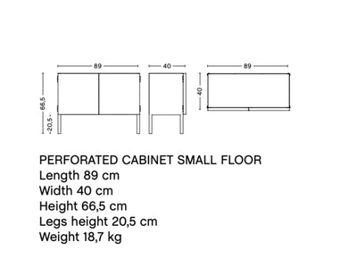 HAY Perforated Cabinet Floor Small