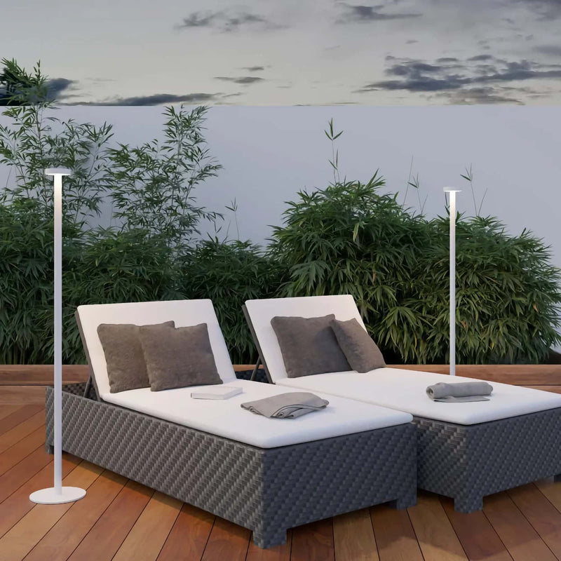 Sompex Boro rechargeable floor lamp, rust
