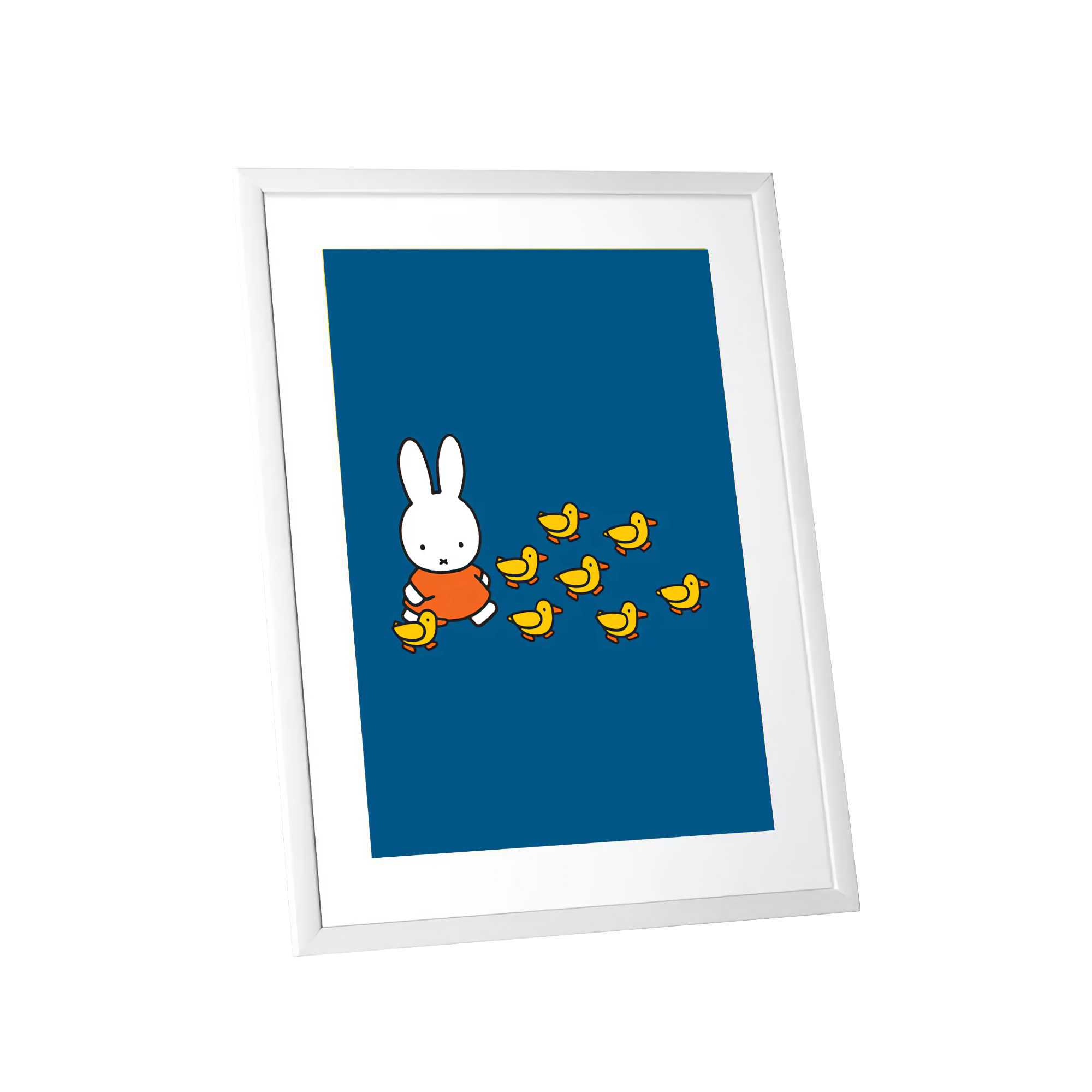 Star Editions Miffy Framed Print, Ducklings (11x14")