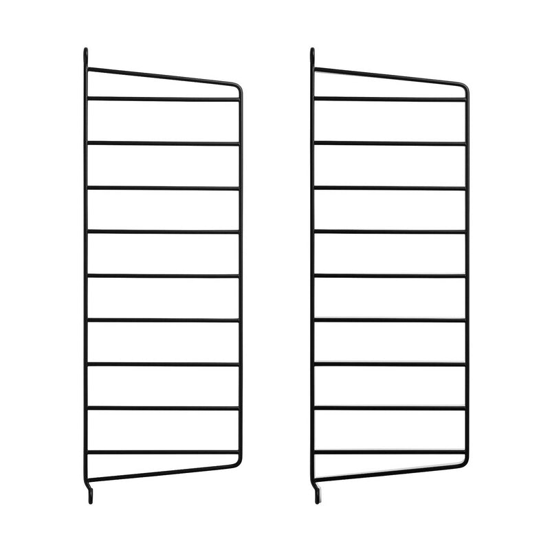 String Shelving System Wall Panels 2-Pack, Black (H50xD20cm)