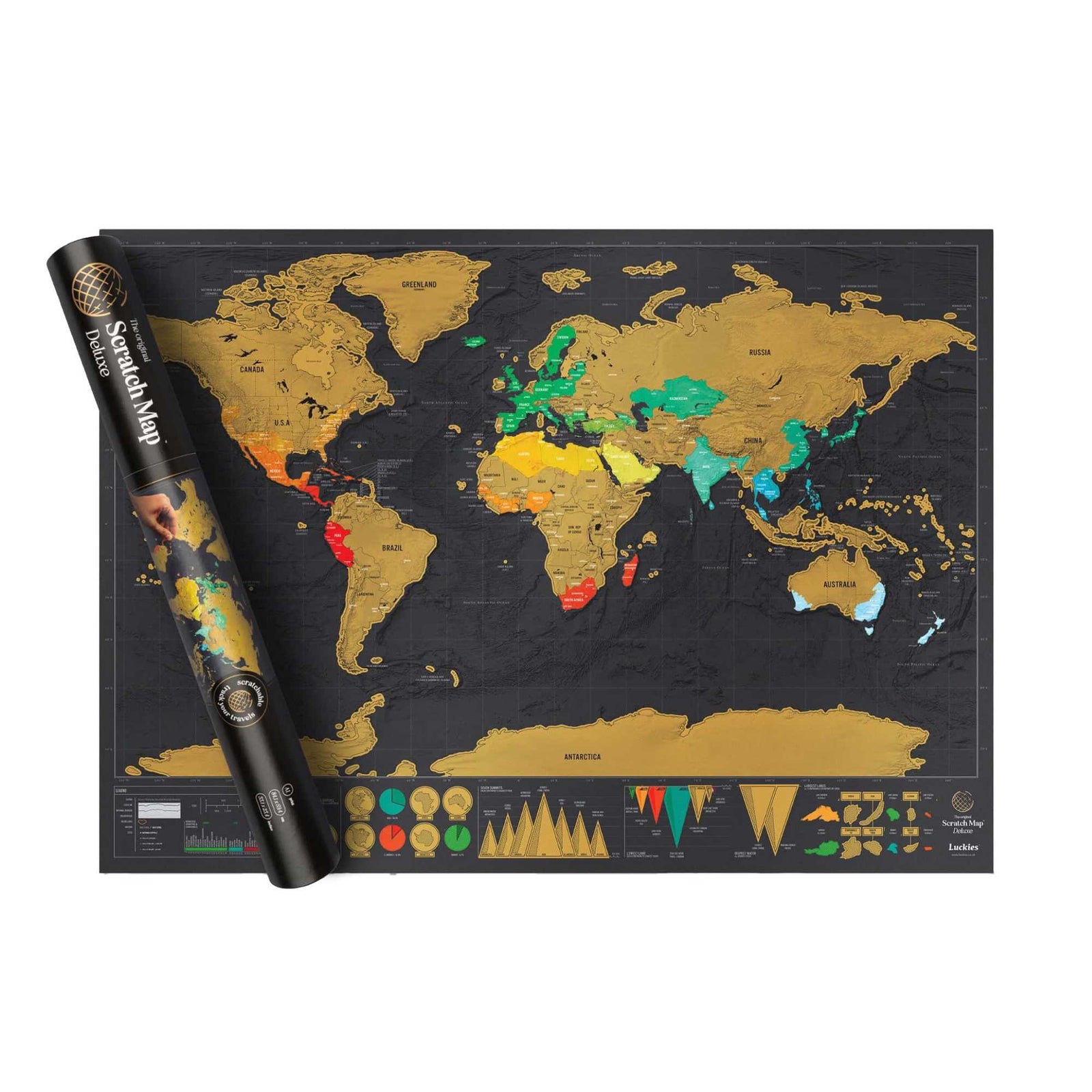 Suck Uk Scratch Deluxe map 59x82