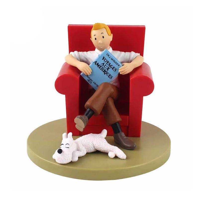 Tintin The Adventures of Tintin Figurine, Reading (19cm)