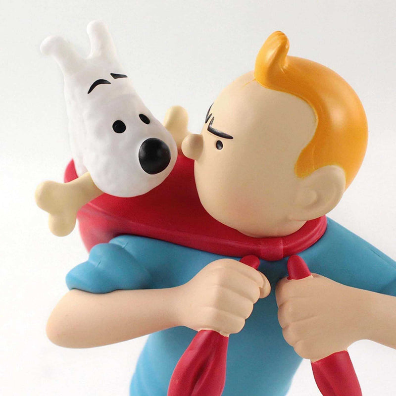 Tintin The Adventures of Tintin Figurine, Wearing Snowy (19cm)
