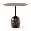 &Tradition LN9 Lato Oval Side Table (50wx40dx45cmh), Lacquered Walnut/Emparador Marble