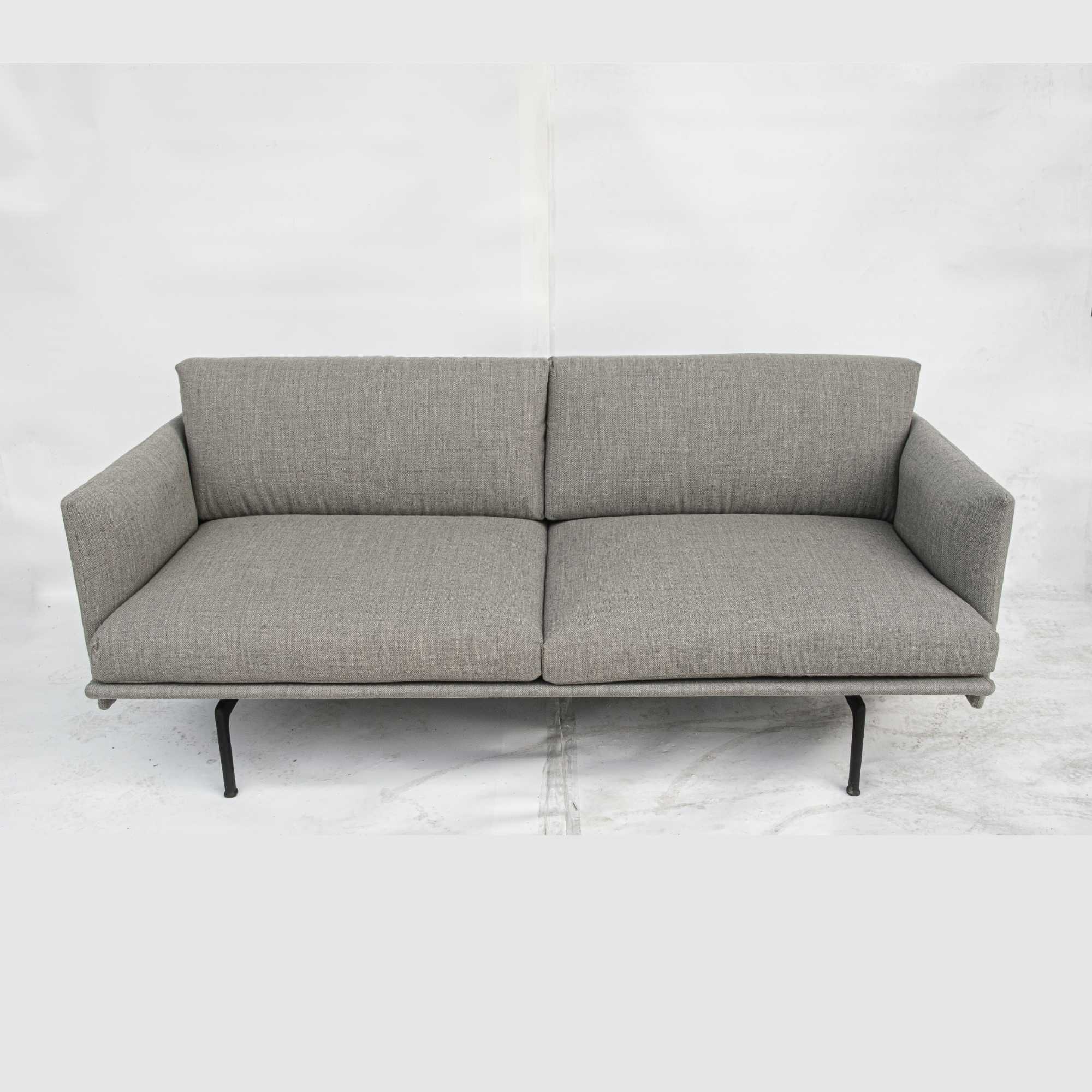 ex-display | Muuto Outline Sofa 3-Seater (w220xd84xh71cm), Fiord151/Black