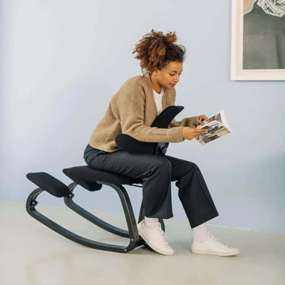 Varier Thatsit™ kneeling chair, black/natural