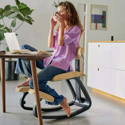 Varier Thatsit™ kneeling chair, black/natural