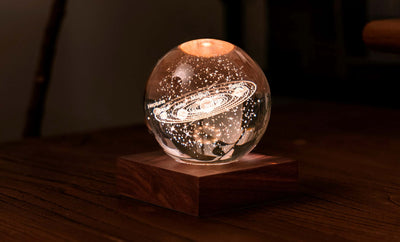 Gingko Space amber crystal light, solar system