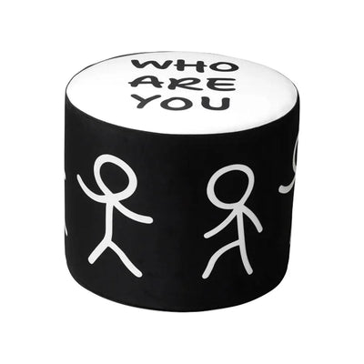 Qeeboo Linescapes Pouf S by Shantell Martin