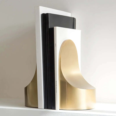 XLBoom Emoji bookend, brass