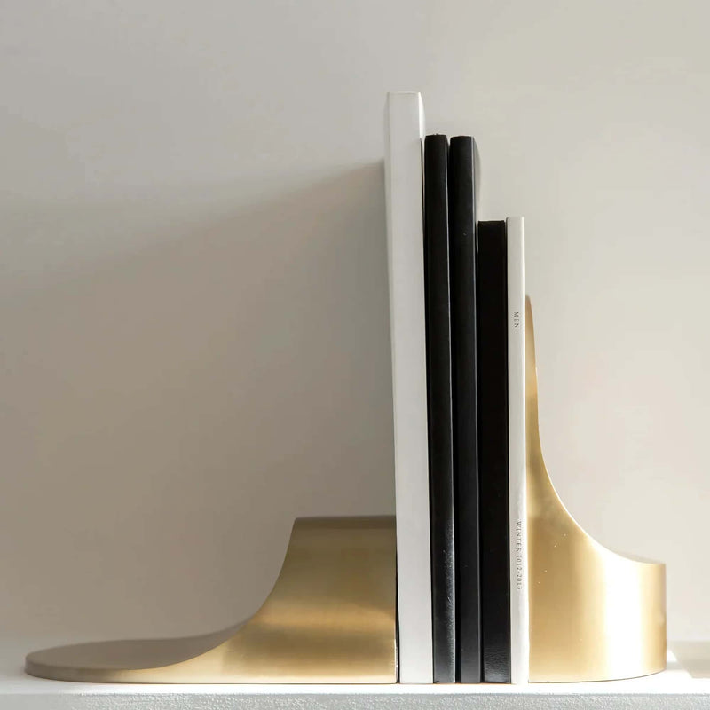 XLBoom Emoji bookend, brass