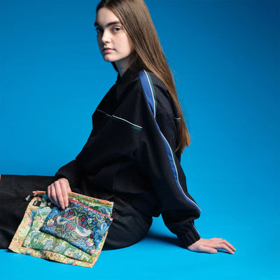 Loqi WILLIAM MORRIS Recycled Zip Pockets