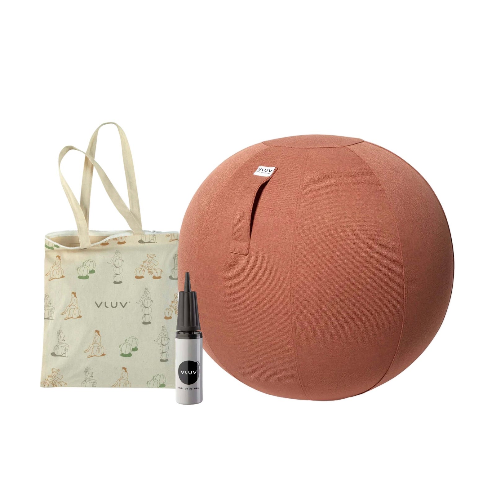 VLUV BOL SOVA Active Sitting & Yoga Ball, Salmon