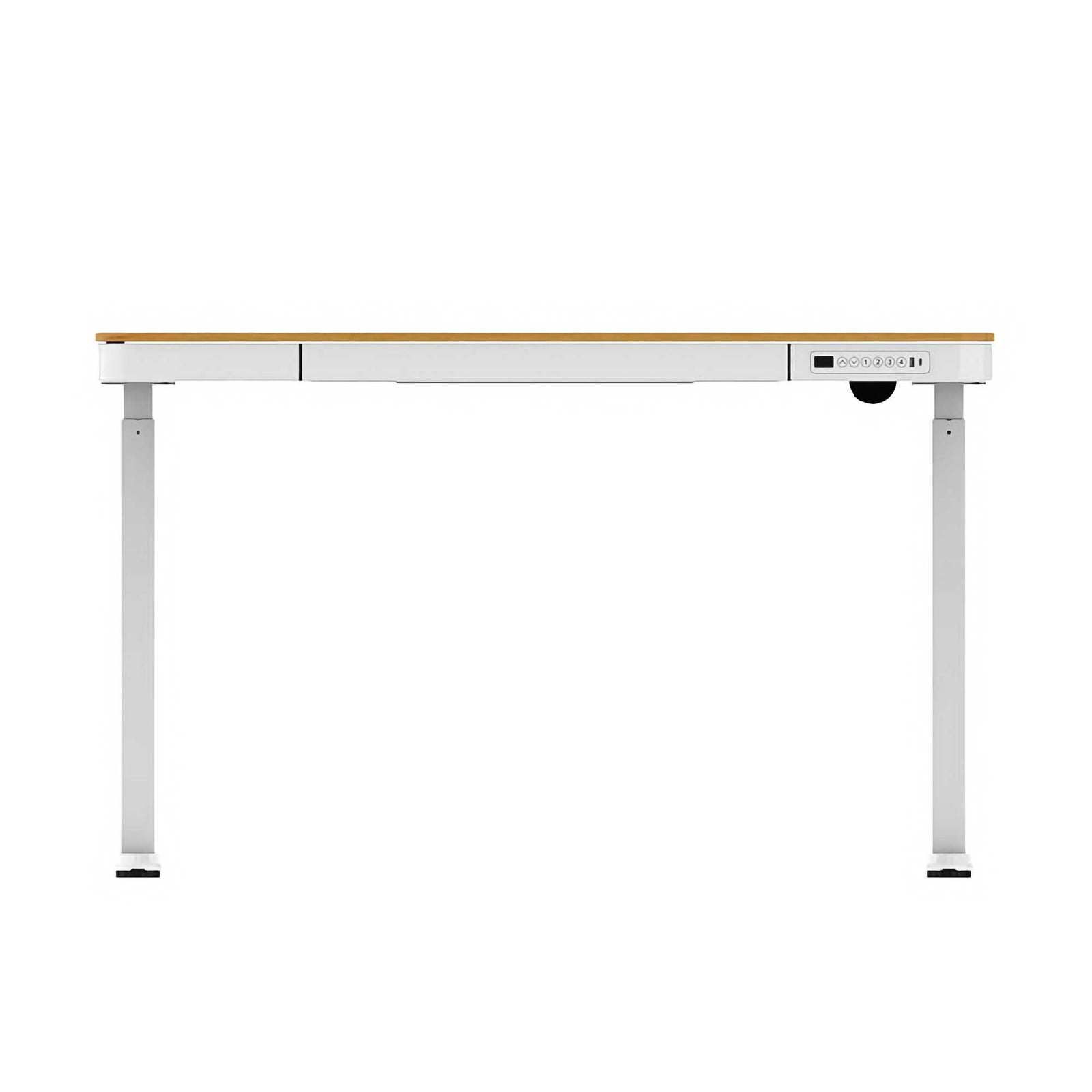 FlexiSpot Liftek electric height adjustable desk, oak/white