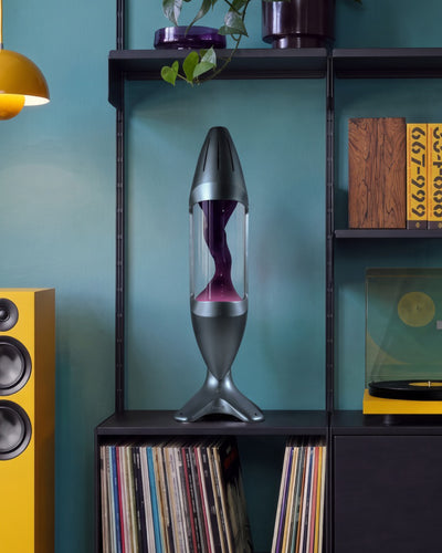 Mathmos iO giant lava lamp, black