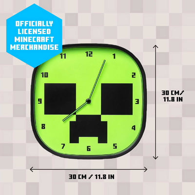 Paladone Minecraft Creeper Glow Wall Clock