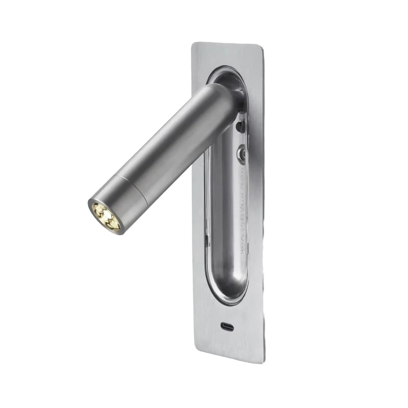 Marset Ledtube USB wall lamp, aluminium