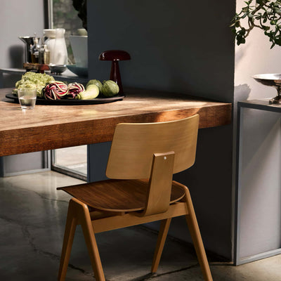 &Tradition Daystak RD1 side chair, beech walnut