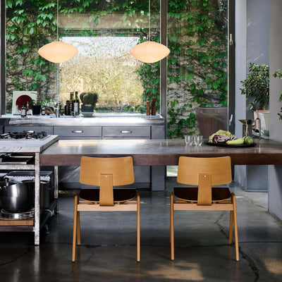 &Tradition Daystak RD1 side chair, beech walnut