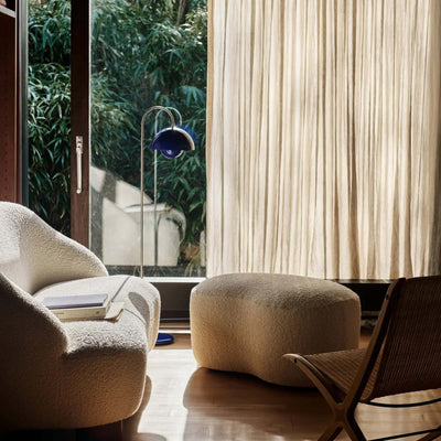 &Tradition Flowerpot VP12 floor lamp, steel blue