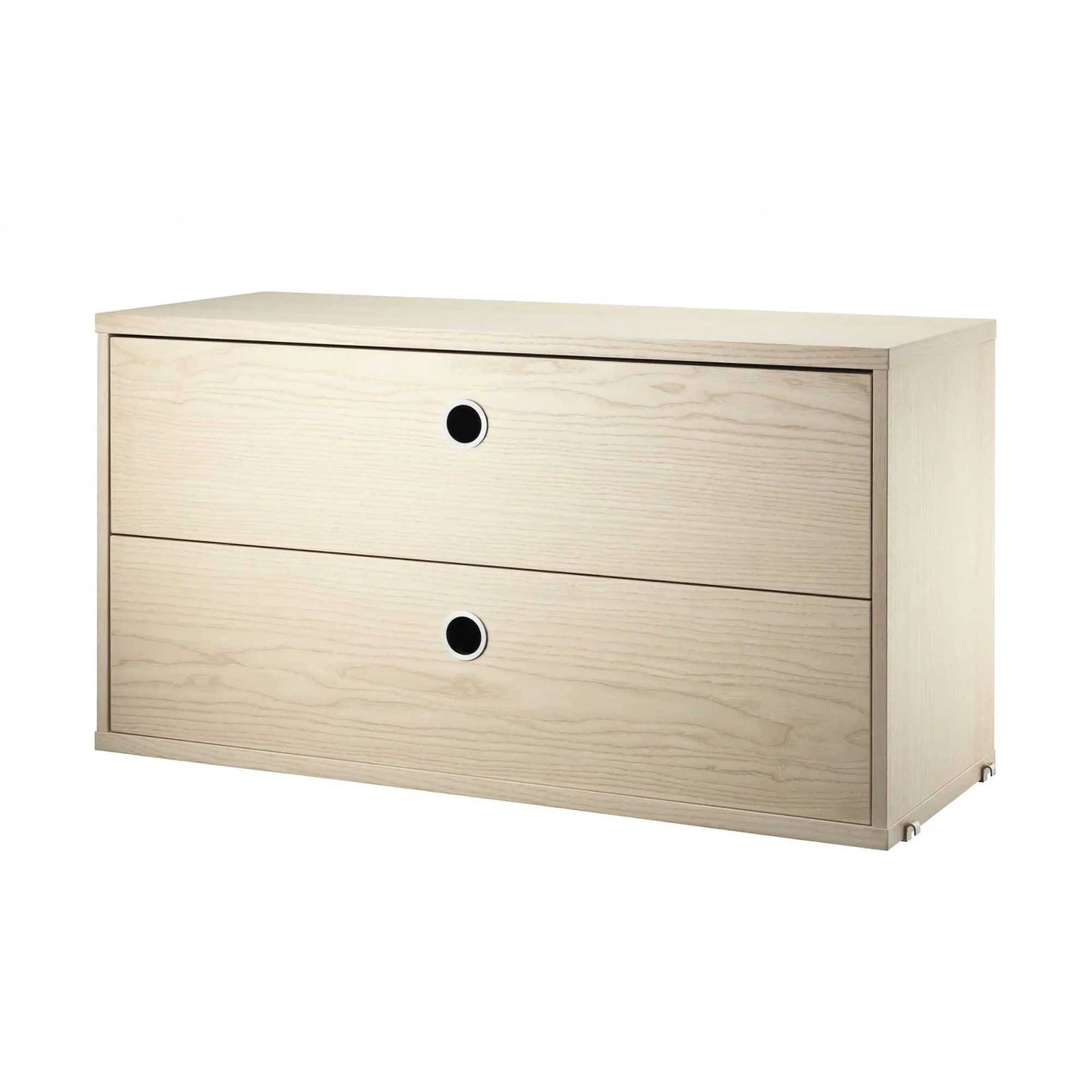 String 2-Drawers Chest (d30xw78x42cmh), Ash