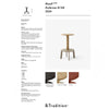 &Tradition AV39 Massif Counter Stool, Dark Stained Oak/Warm Black