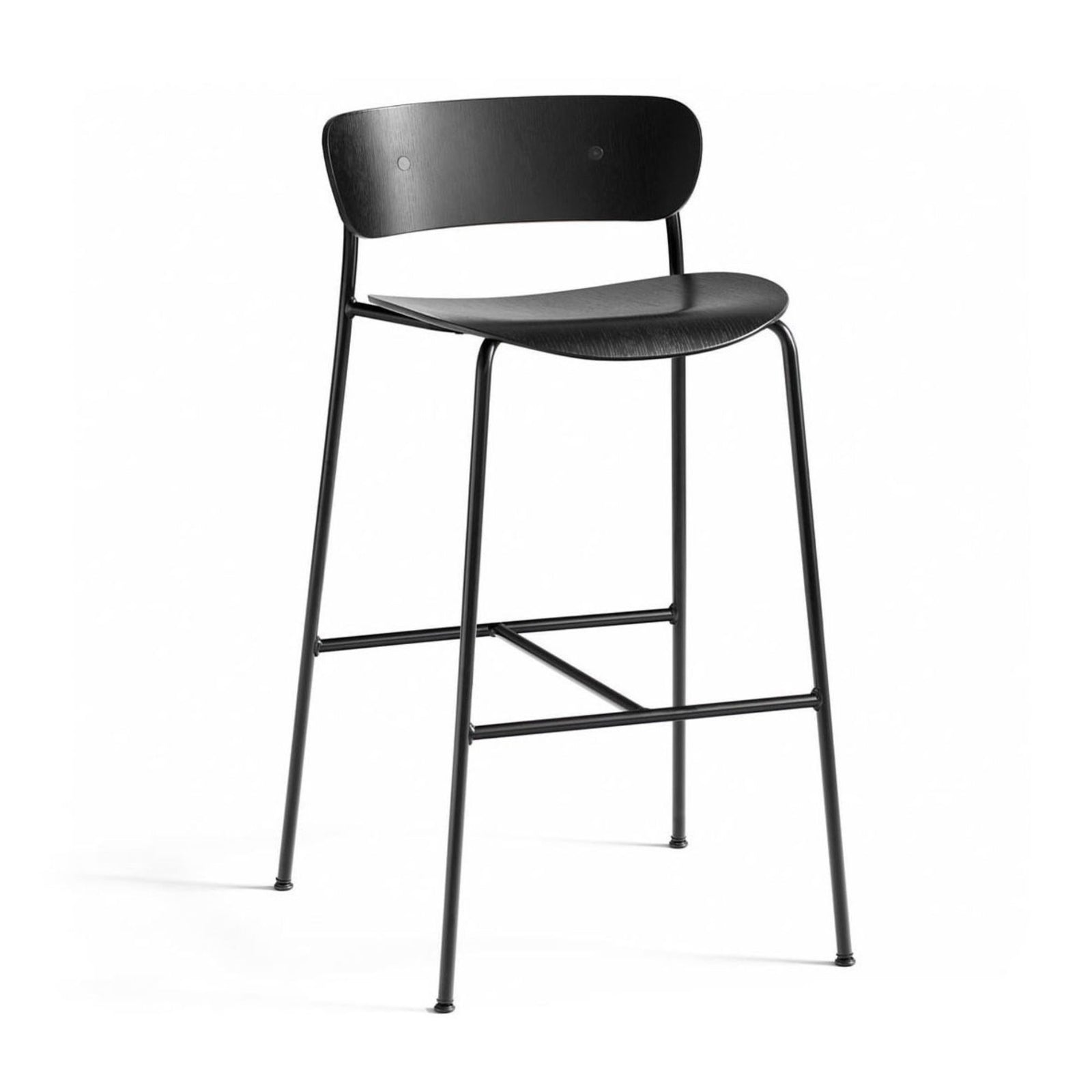 &Tradition Pavilion AV7 counter stool, black/black