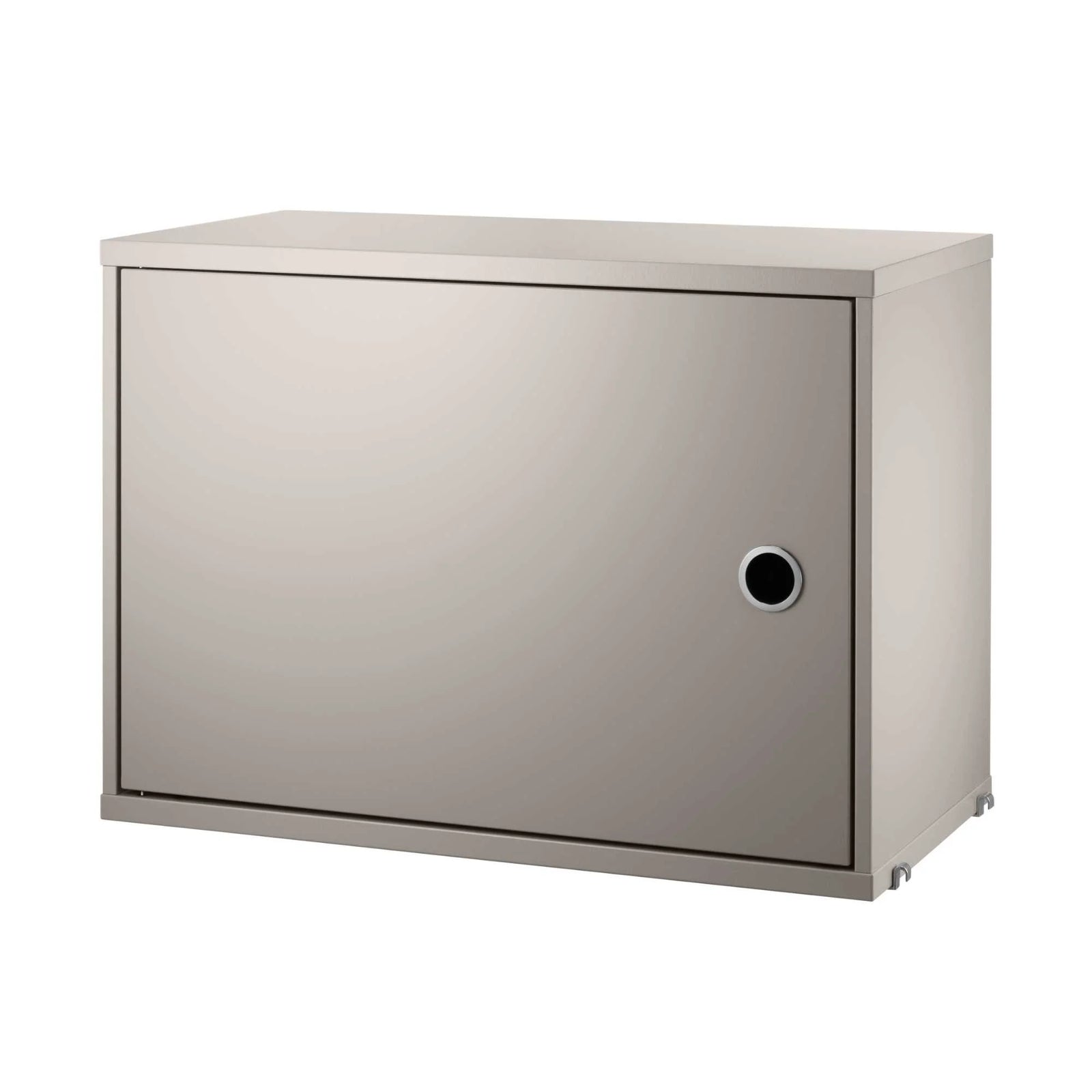 String Cabinet With Swing Door (d30xw58xh42cm), Beige