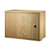 String Cabinet With Swing Door (d30xw58xh42cm), Oak