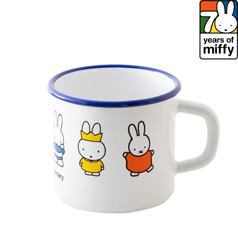 Fuji-horo x Miffy enamel kitchenware mug