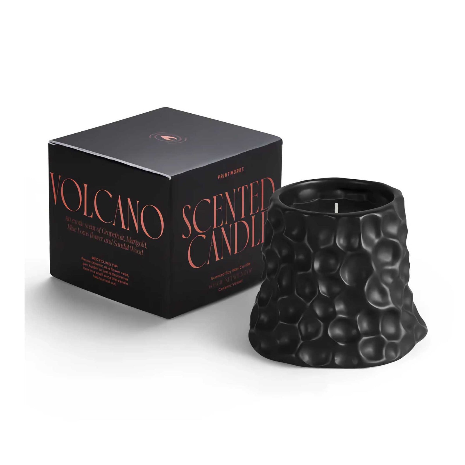 Printworks scented candle, volcano