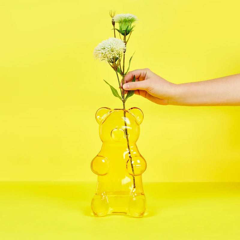 Balvi Yummy Bear vase, yellow