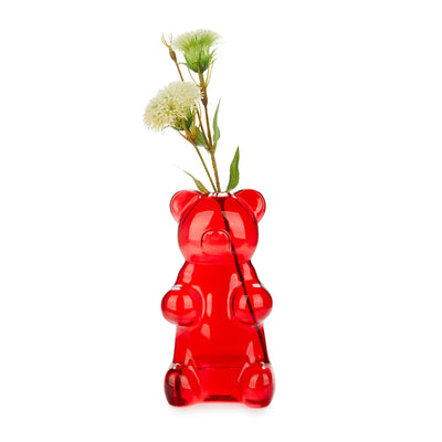 Balvi Yummy Bear vase, red