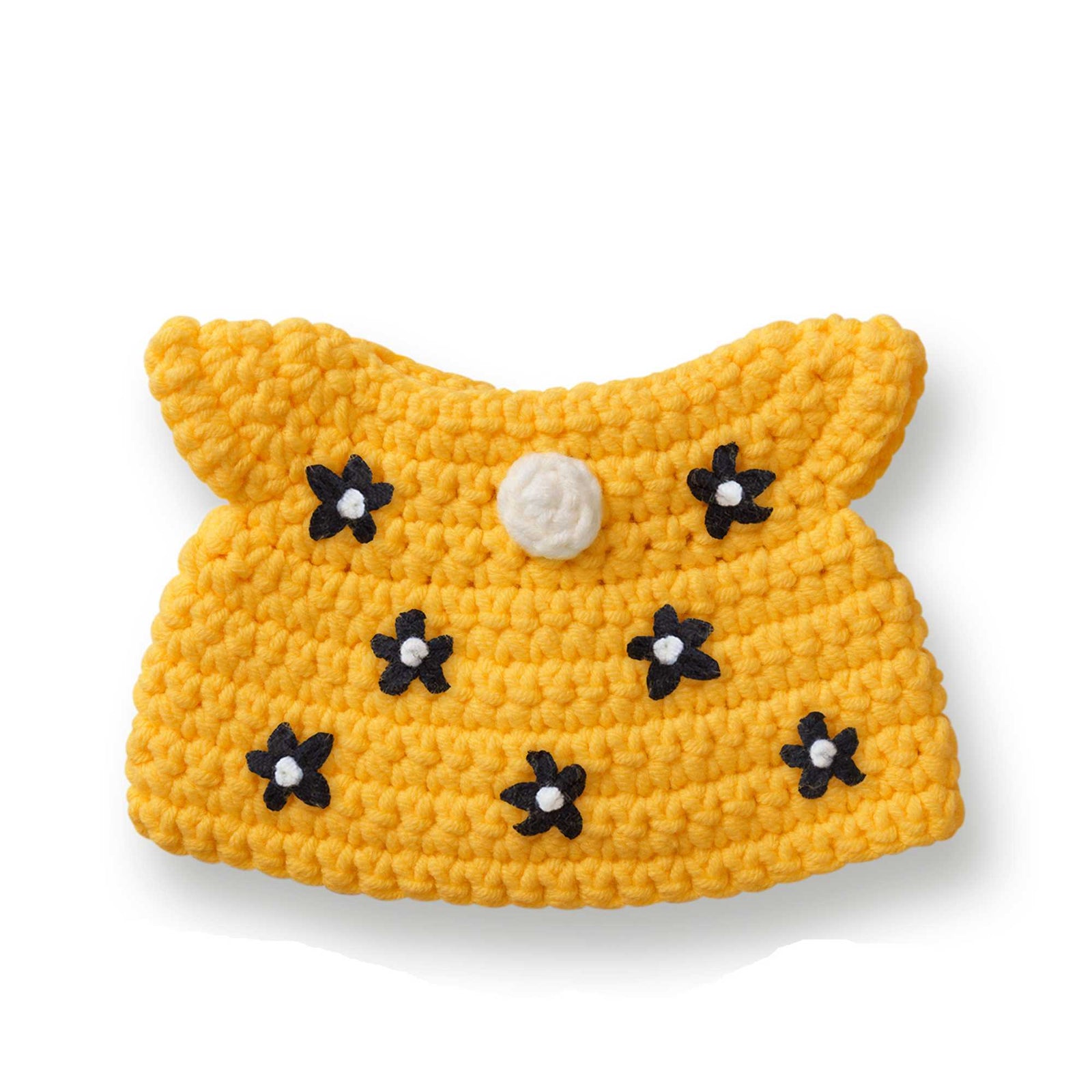 Just Dutch handmade crocheted outfit, Bee Dress with Flower