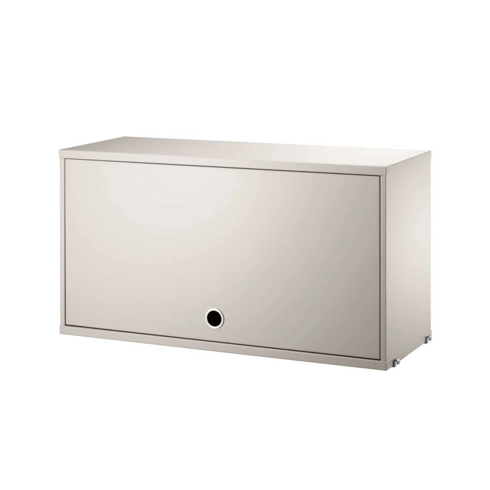 String Cabinet with Flip Door, Beige (d30xw78xh42cm)