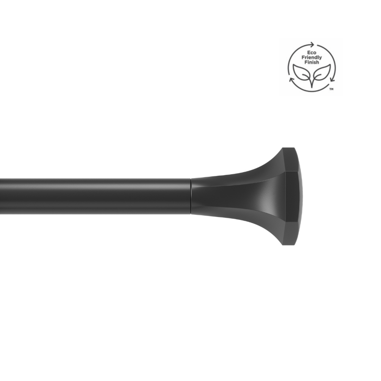 Umbra Sita Curtain Rod (91-183cm) , Matte Black