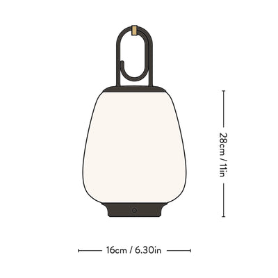 &Tradition Lucca SC51 rechargeable lamp, black