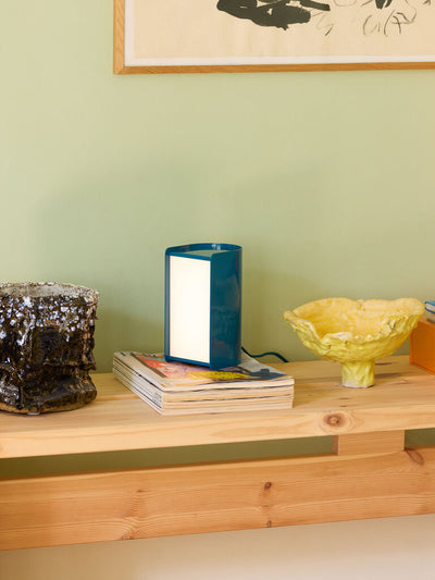 Hubsch Book Table Lamp, Petrol