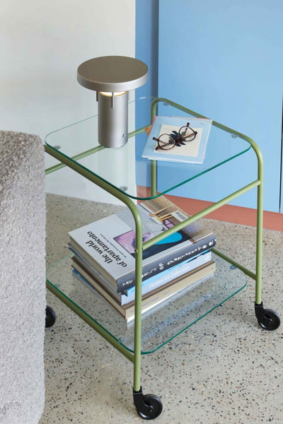 Hubsch BringMe Mini rechargeable lamp, metallic sand