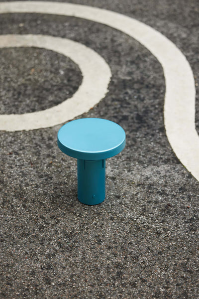 Hubsch BringMe Mini rechargeable lamp, metallic turquoise