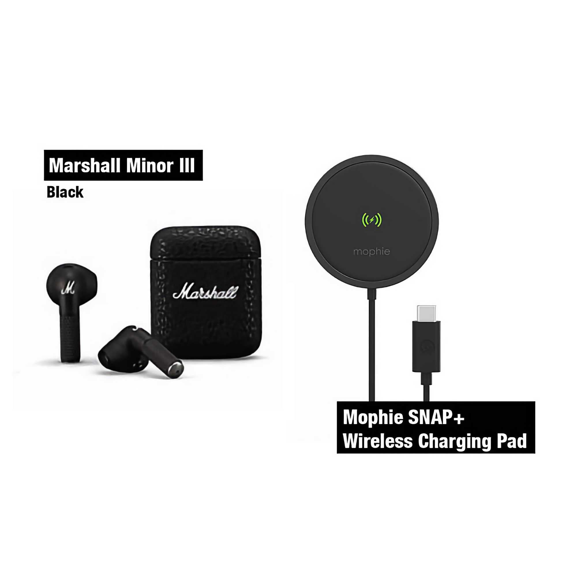 Marshall Minor III + Mophie Mophie Snap+ MagSafe 5.0