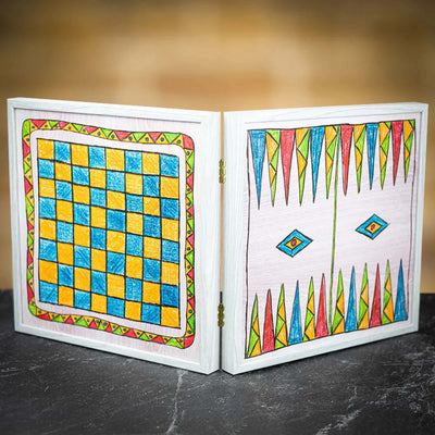 Manopoulos 4in1 Combo Game, drawing (chess/backgammon/ludo/snakes)